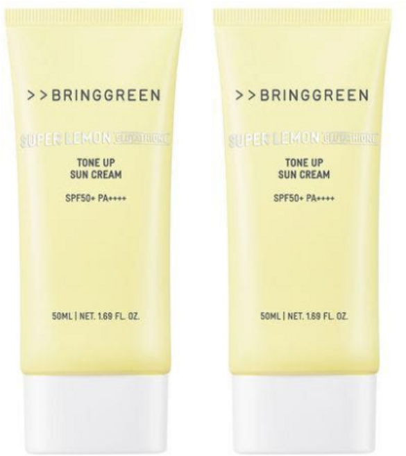 브링그린 슈퍼레몬 글루타치온 톤업 선크림, 1개, 100ml
