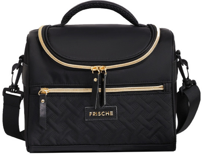 별의 바다 대용량 캠핑 방수 보온보냉백/쿨러 토트백 분리 가능한 어깨끈, 1개, 검정색