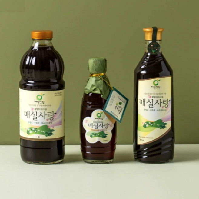 매실사랑농원 소화촉진 광양 매실액 매실 원액 매실청 토종매실액 페트병, 1개, 1L