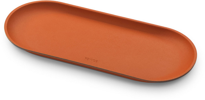FENICE 오피스 가죽 펜 트레이, Orange, 1개
