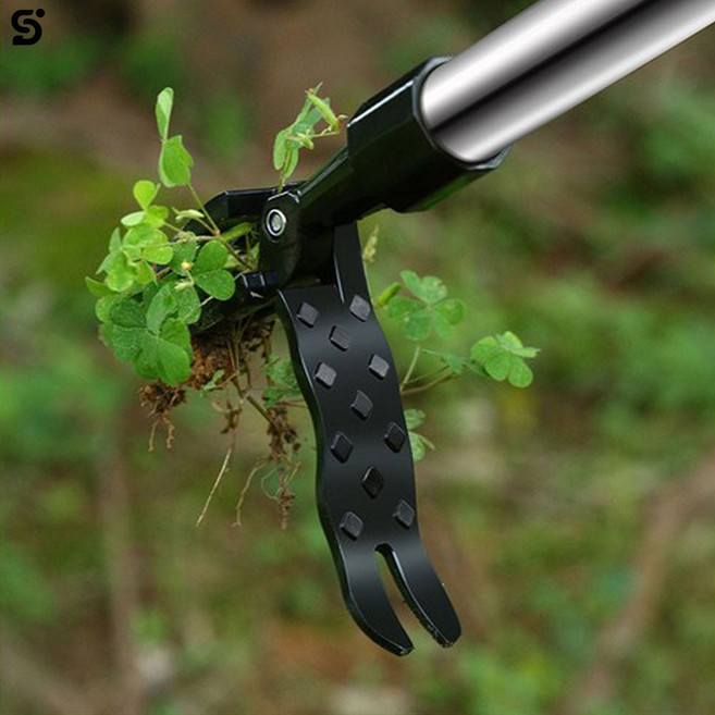 하비리아 잡초 제거기 풀 제거 서서하는 제초기 뿌리 뽑기 제거기 길이조절 텃밭 화단 벌초 농기구 도구 기구 공구 장비 호미 갈퀴 괭이 장대 긴, 1개