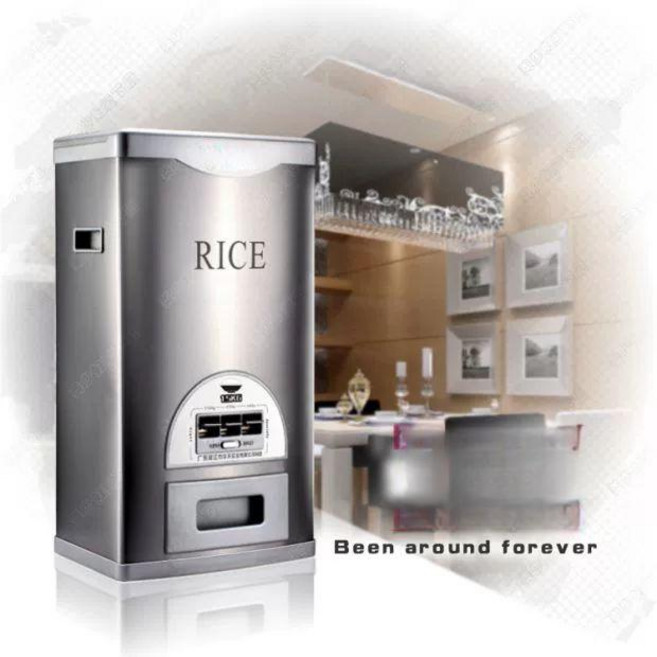 진공 쌀통 쌀보관통 원터치 집들이선물 보관함 벌레방지 신선유지 쌀항아리 쌀독 곡물, 1개, 실버 15KG/31x22x50