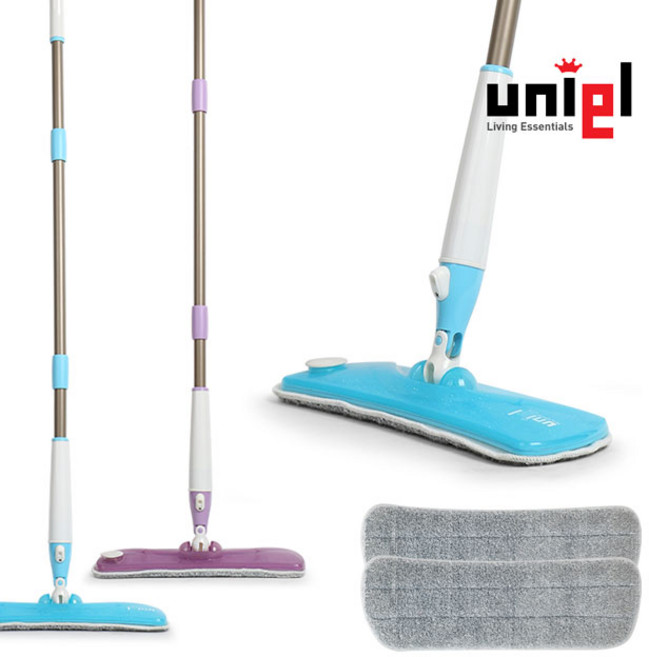 유니엘 슬림형 스프레이 밀대 블루, 1개