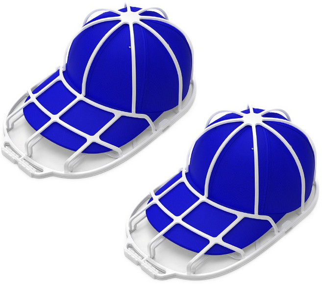 구김방지 2세대 캡 모자 세탁망 세탁틀, 화이트, 2개