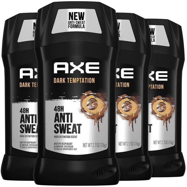 AXE 남성 데오드란트 스틱 다크 템테이션 4개 바디케어, 76g - 쿠팡