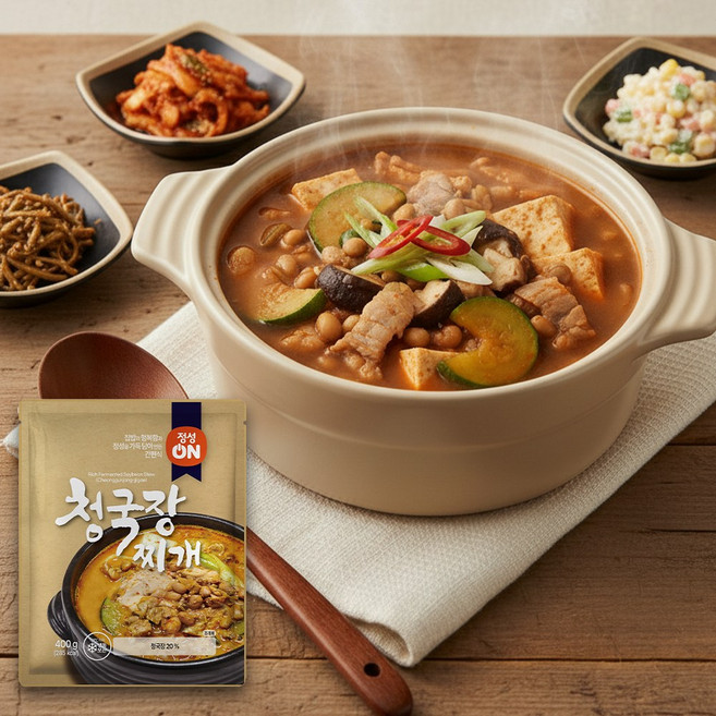초원식품 정성온 청국장찌개 냉동, 25개, 400g