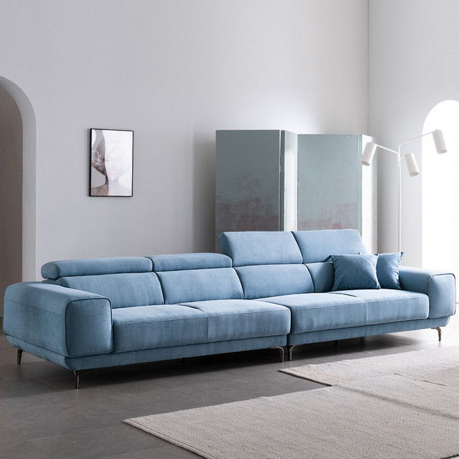 헤이미쉬홈 모아나 6인용 아쿠아텍스 이지클린 패브릭 소파, 시안블루