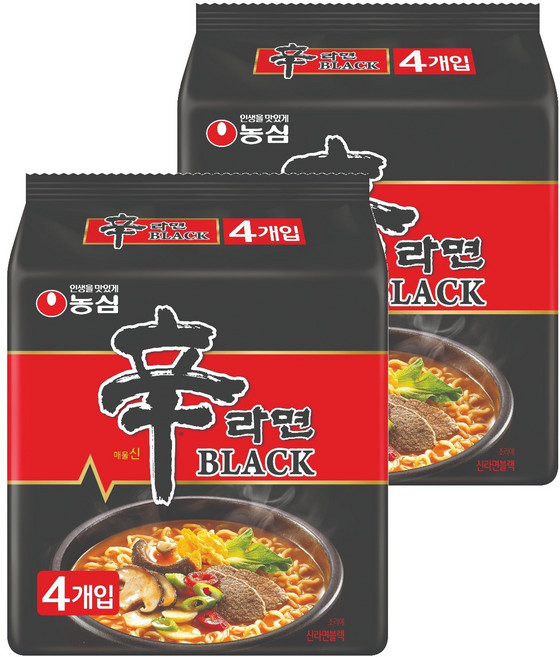 신라면 블랙 134g, 8개