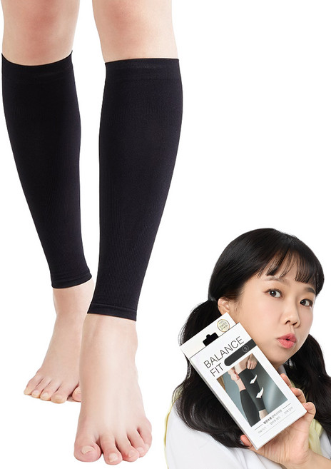 95프로블럼 발란스핏 압박용밴드 블랙, 1개, 종아리/무릎형