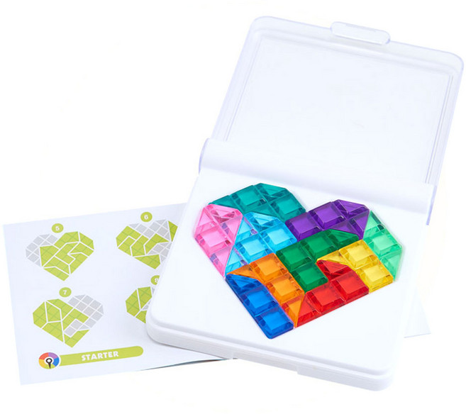 [동화오피스] KesB 보드게임 두뇌개발 하트퍼즐 KBB2811, 1개