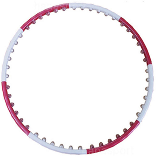 웨이스트 뷰티라인 에어지압볼 국내생산 지압 훌라후프 고중량 다이어트 유산소 뱃살, 1.4kg, 퍼플 + 화이트, 1개