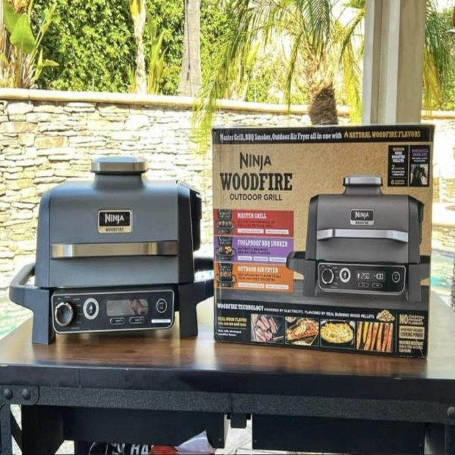 우드 파이어 야외 그릴 스모커 에어 프라이어