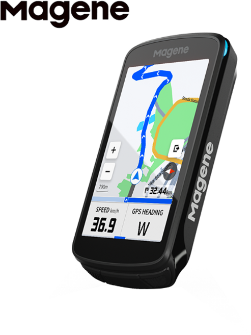 마진 C706 스마트 자전거 속도계 내비게이션 지원 무선 GPS 컴퓨터, 1개, 블랙