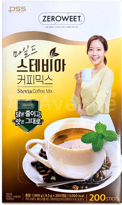 펄세스 마일드 스테비아 커피믹스 9.5g x 200ct, 1박스, 200개입