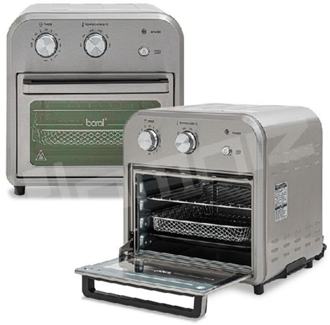 홈쇼핑 에어프라이어 10L 오븐 전기 통닭 치킨 생선구이 빵굽기 토스트 베이킹, 스텐실버