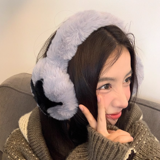 앤유 겨울 포근 Y2K 별 퍼 귀마개