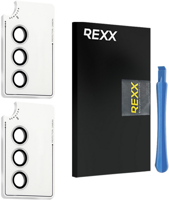 EZ 쉬운부착 핸드폰 카메라렌즈 보호필름 2장+제거기 포함 셋트, 1세트