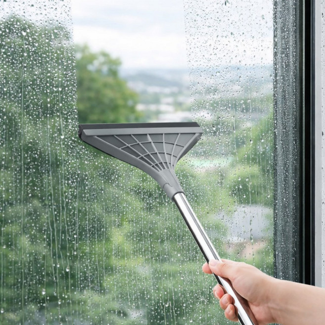 돈식스 스퀴즈 실리콘 빗자루 물기제거, 그레이, 1개