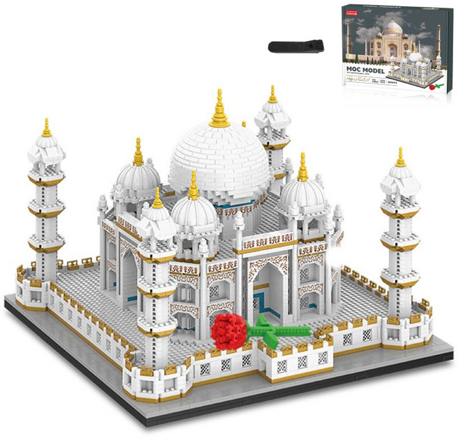 타지마할 세계건축물 랜드마크 나노블럭 + 브릭분해기, 1개
