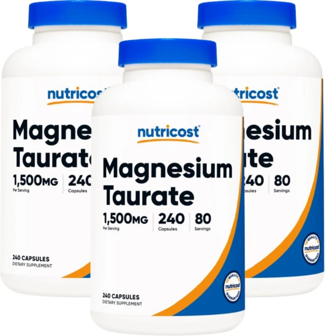 Nutricost 마그네슘타우레이트 1 500mg 캡슐 240정 3 SET - 쿠팡