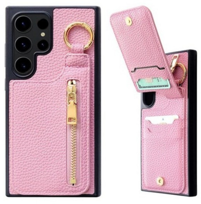 오엔이 지퍼 핸드그립 링홀더 포켓 핸드폰 케이스