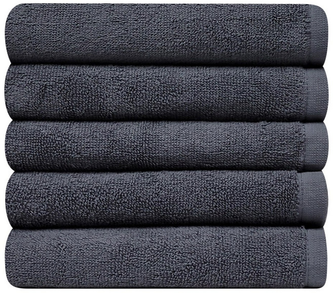 다주타올 데일리 호텔수건 30수 120g, 5개, 다크그레이