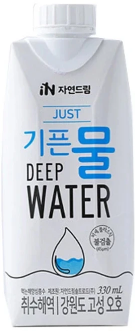 자연드림 JUST기픈물 종이팩, 330ml, 18개 - 쿠팡