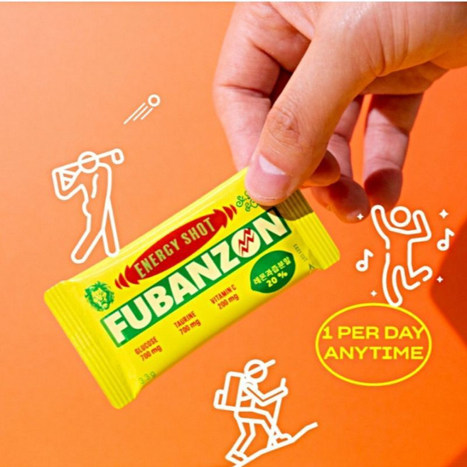 레몬 포도당 타우린 비타민 배합 에너지 캔디 후반전 활력 UP, 1박스, 16.5g