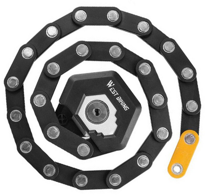 자클라이 웨스트바이킹 자전거 킥보드 자물쇠 열쇠 유락 관절락 도난방지 YP5045, 1개