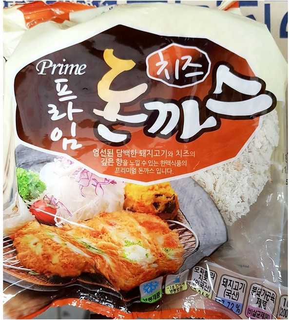 한맥식품 [한맥식품] 한맥 프라임 치즈돈까스 (200gx5), 1개, 200g