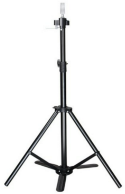 메이크그레이트 가발 미용 삼각대, 검정, 1개