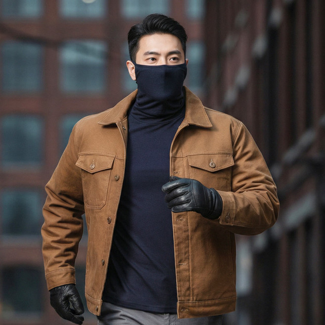 모렉스 1+1 가을 겨울 남성 워머 마스크 등산복 작업복 긴팔 티셔츠