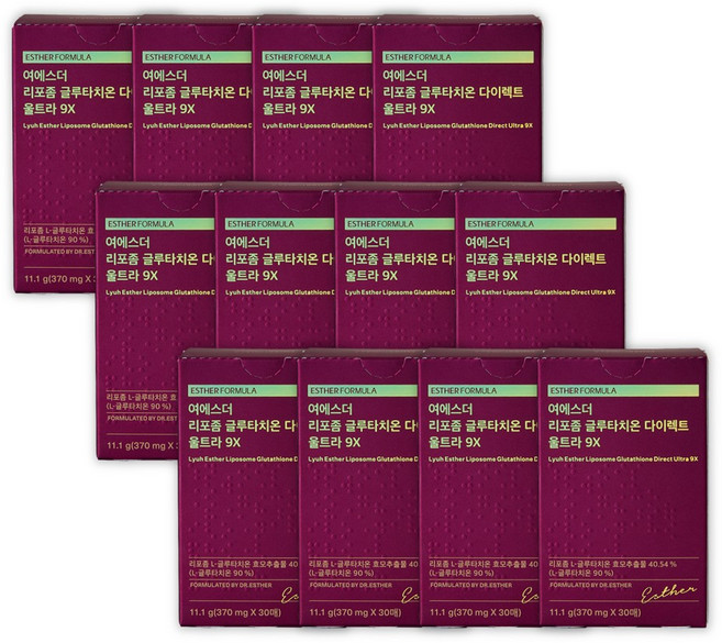 여에스더 리포좀 글루타치온 다이렉트 울트라9X, 12개, 30회분