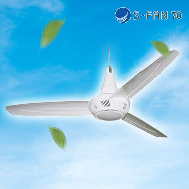 캠핑 타프팬 천장 선풍기 s-fan70 220V 화이트 업소용