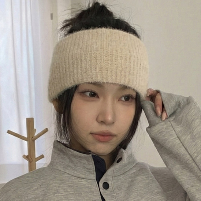 블루씨티 에넬 와이드 니트 헤어밴드 반다나