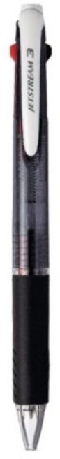 유니 제트스트림 3색볼펜 0.7mm, 블랙, 1개