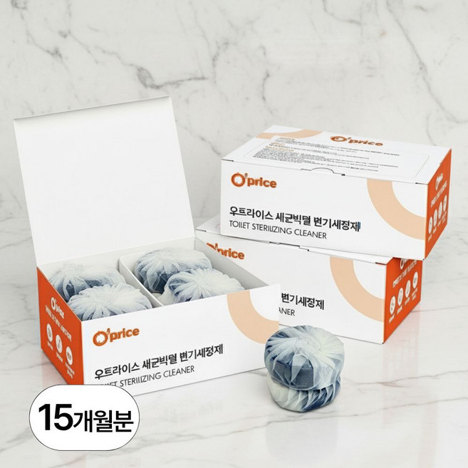 오프라이스 세균박멸 오래쓰는 변기세정제(30일용*15개월), 15개, 45g