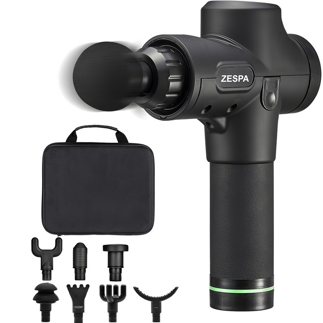 제스파 바디코어 전신 마사지건, ZP2425, 블랙