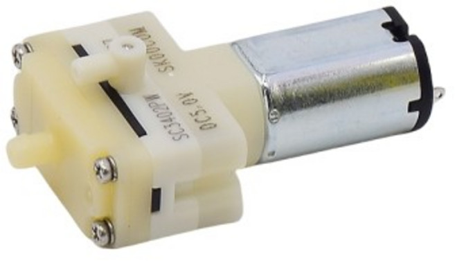 SKOOCOM 스위퍼 로봇 기계용 소형 모터 펌프 다이어프램 흡입 음압 공기 DC 3V-5V SC3402PW 031, 01 DC 5V, 01 CN, 1개