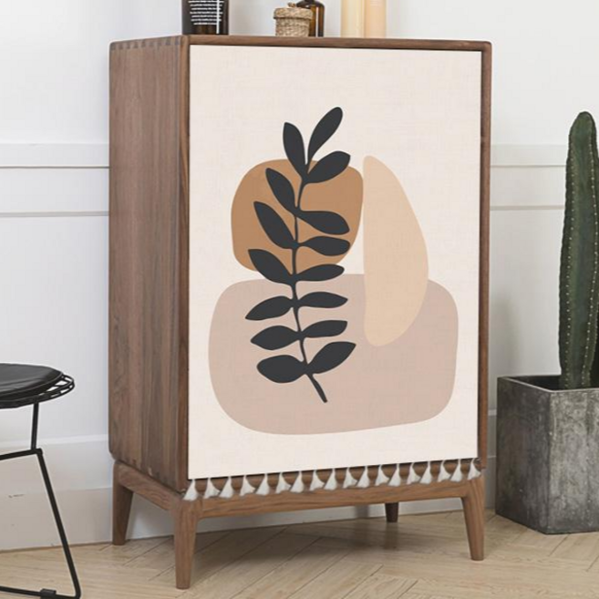 찍찍이 벨크로 패브릭 가리개 옷장 선반 책장 가림천 가림막 커튼 드로잉1 S