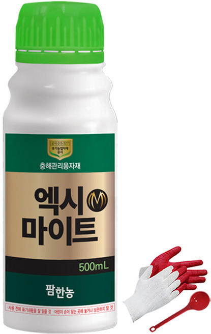 팜한농 엑시마이트 500ml 응애 퇴치 총채벌레 고추 과수 과채 유기농업자재, 1개