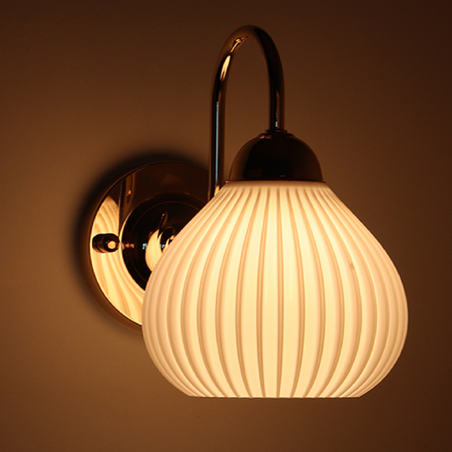 삼팔글로벌 LED 1등 벽등 아크릴 갓 샴페인골드 유리 북유럽 인테리어조명 욕실등 복도등 침실 무드 간접 벽조명, 등기구 단품