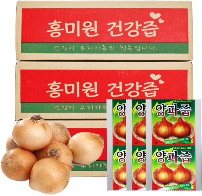 [홍미원] 순수 양파즙 (무안양파로 뿌리와 껍질까지 진하게 달임), 150개, 100ml