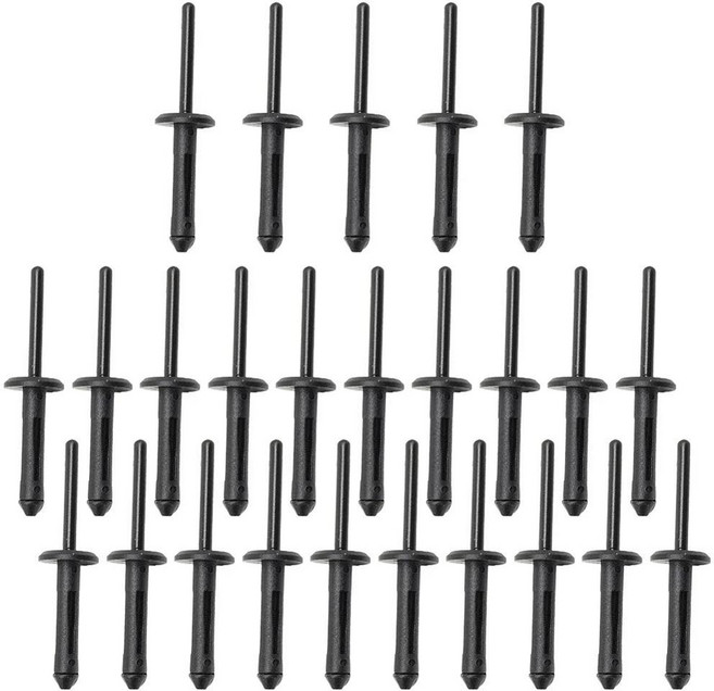 챌린저 자동차 펜더 후드 범퍼 나일론 리벳 클립 고정 내부, 1개