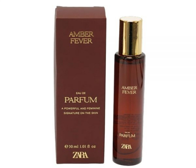자라 앰버 피버 포 우먼 향수 오키드 버번 바닐라 앤 골든 오드 퍼퓸 30ml