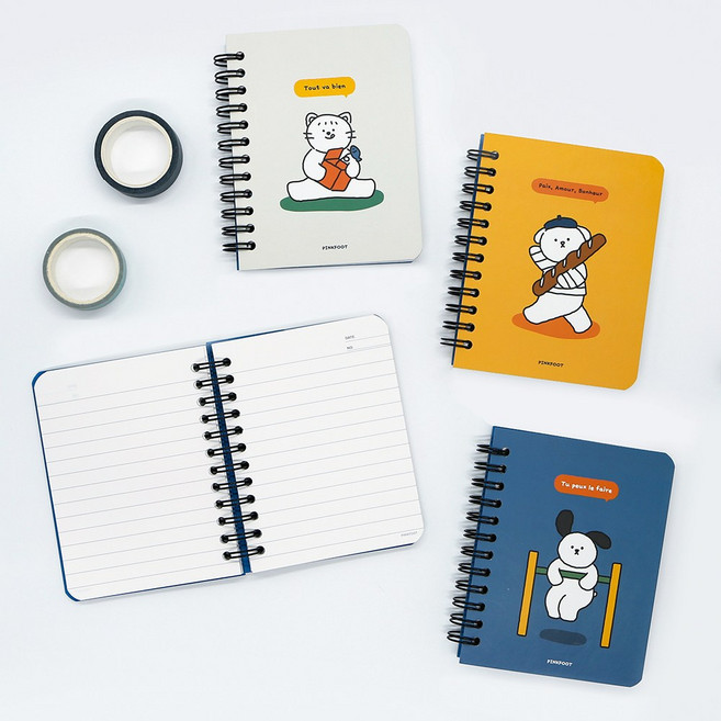 꼬망 합지수첩 4종 1세트, 1개