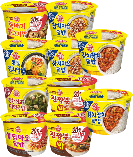 오뚜기 컵밥 7종 세트3(총 10개), 1세트
