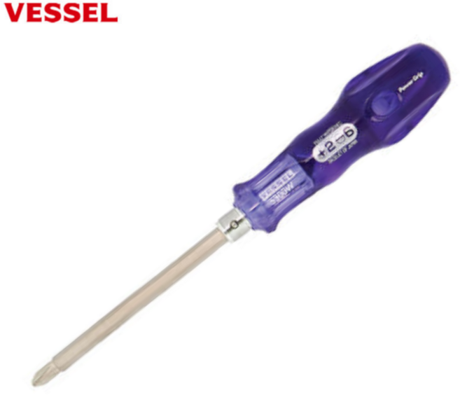 일본산 베셀 양용드라이버 십자 일자 겸용 사이즈선택 5300W / Ph2 -6mm, 6 x 100