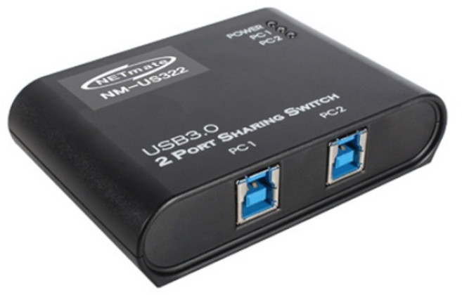 (강원전자) NETmate NM-US322 (USB선택기 2:1), 1개