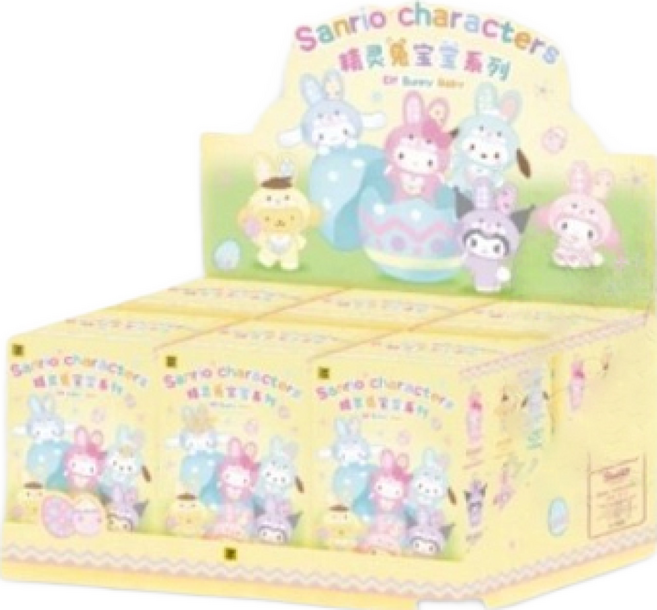 TOPTOY 三麗鷗精靈兔 搪膠毛絨盲盒 盒抽, 1個